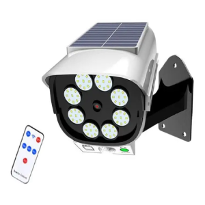 Kültéri solar napelemes mozgásérzékelős 77 LED-es lámpa és álkamera táviránytóval QG-T08 (BBL) - Image 6