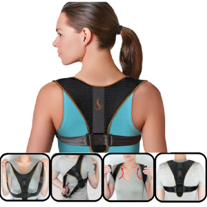 Univerzális méretű tépőzáras, ergonomikus kialakítású testtartásjavító pánt (BBV) - Image 5