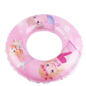 Felfújható rózsaszín sellő mintás gyermek úszógumi - 50 cm (BBJ) - Image 3