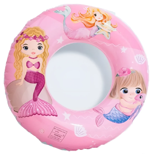 Felfújható rózsaszín sellő mintás gyermek úszógumi - 50 cm (BBJ) - Image 5