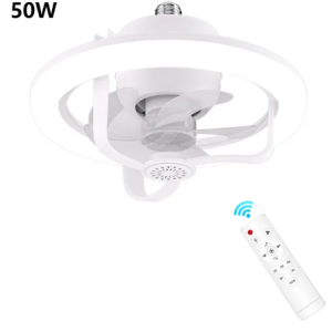 E27 LED mennyezeti ventilátor izzólámpa,  távirányítóval szabályozható - RGB  (THM) - Image 8