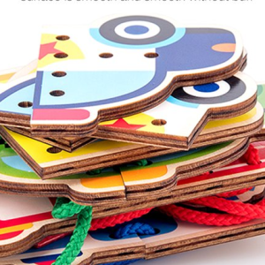 Fából készült interaktív fűzőkártyás fejlesztő és oktató játék (BBJ) - Image 6