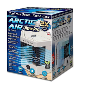 Mini hordozható USB asztali léghűtő, légkondicionáló ventilátor jégdobozzal - 2 sebességgel és fogantyúval (BBV) - Image 8