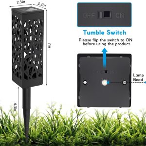 Solar 6 db-os kültéri, modern és stílusos napelemes leszúrható kerti hangulat lámpa (THM) - Image 10