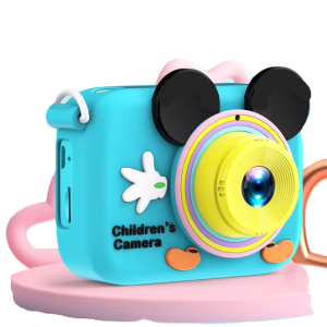 Miky digitális gyerek fényképezőgép - levehető pánttal és 5 játékkal - kék (THM) - Image 7