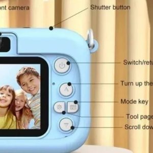 Miky digitális gyerek fényképezőgép - levehető pánttal és 5 játékkal - kék (THM) - Image 6