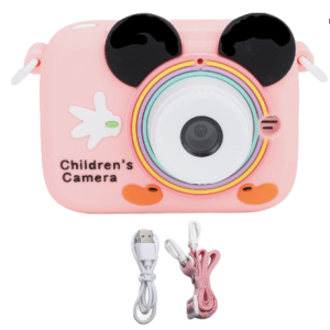 Miky digitális gyerek fényképezőgép - levehető pánttal és 5 játékkal - rózsaszín (THM) - Image 6