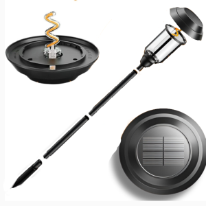 6 db  vízálló LED-es kültéri leszúrható szolár lámpa automatikus be- és kikapcsolás – fekete (BBV) - Image 6