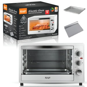 RAF rozsdamentes elektromos 26L-es multifunkciós sütő - 1300W R5314 (BBD) - Image 8