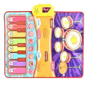 Interaktív zongoradob játszószőnyeg – 2 az 1-ben szórakoztató zenei élmény a gyerekeknek (BBJ) - Image 4