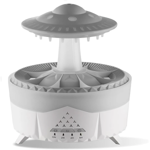 Esőcsepp mushroom design aromaterápiás diffúzor – 350 ml-es ultrahangos illóolaj párásító távirányítóval (BBJH)(BBD) - Image 7