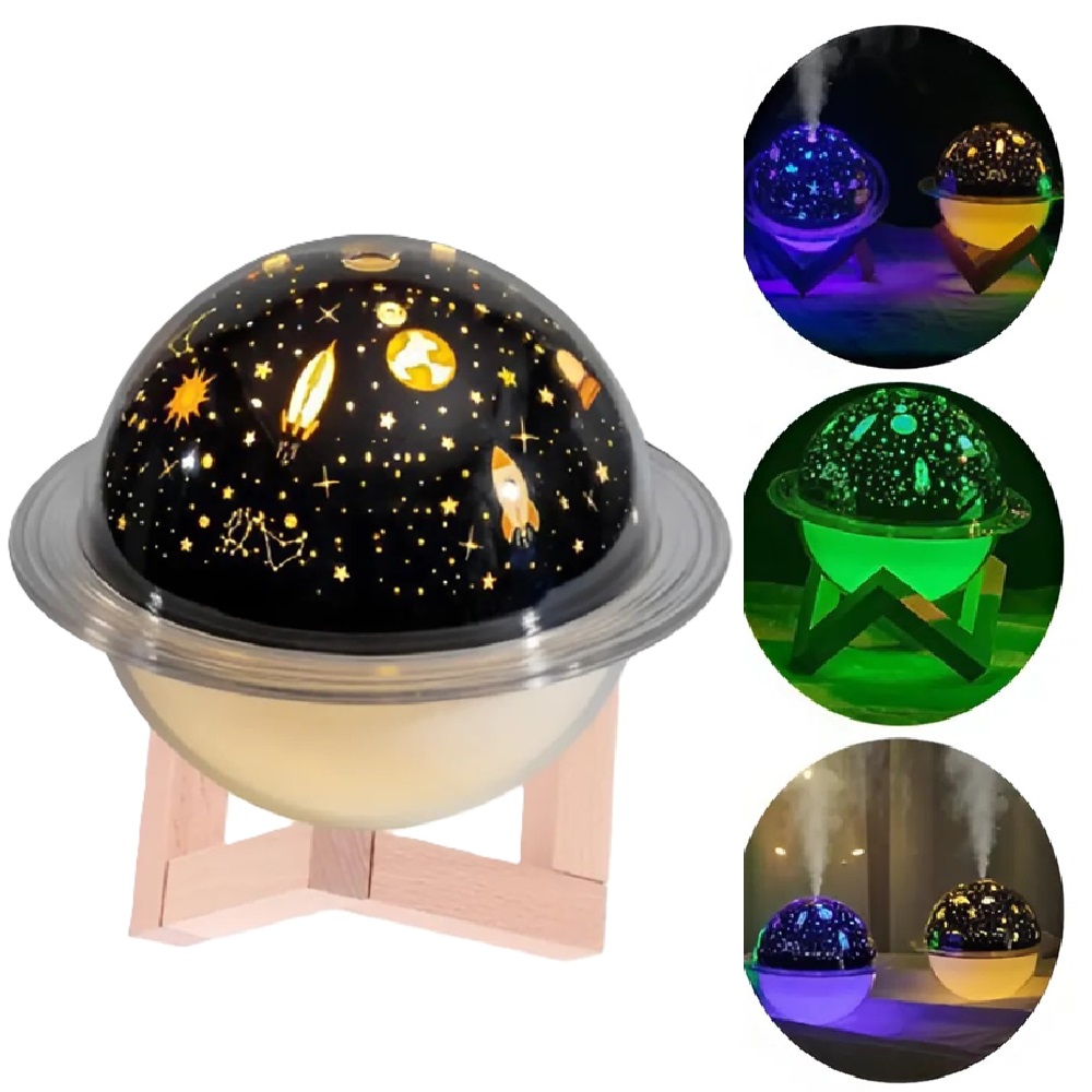 Hangulatos projektoros aromaterápiás párologtató éjszakai fény – 230 ml 230ml (BBV) 10