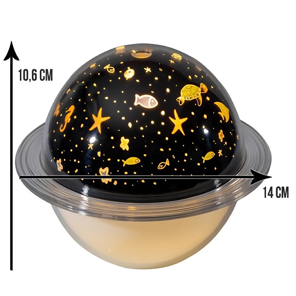 Hangulatos projektoros aromaterápiás párologtató éjszakai fény – 230 ml 230ml (BBV) 4