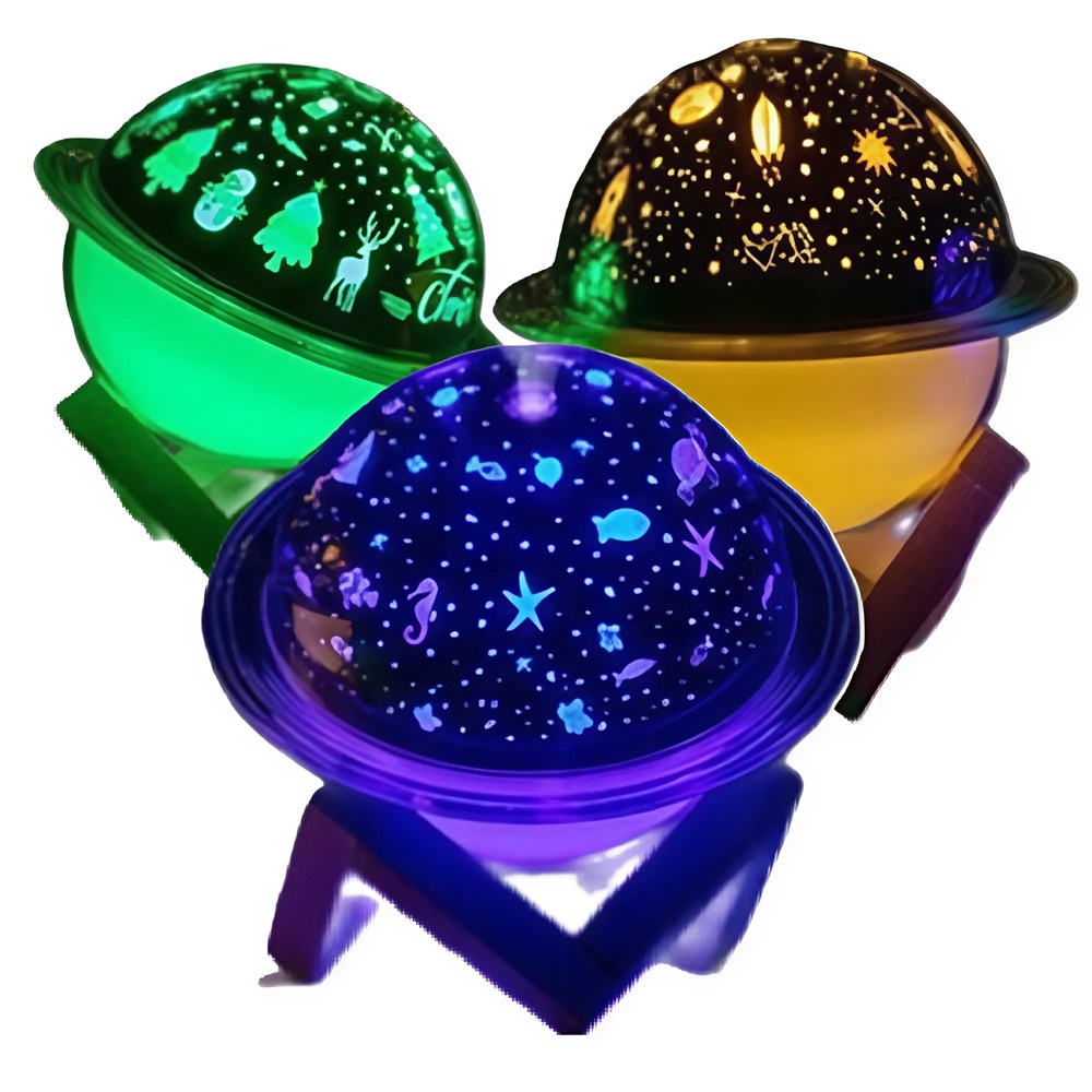 Hangulatos projektoros aromaterápiás párologtató éjszakai fény – 230 ml 230ml (BBV) 9