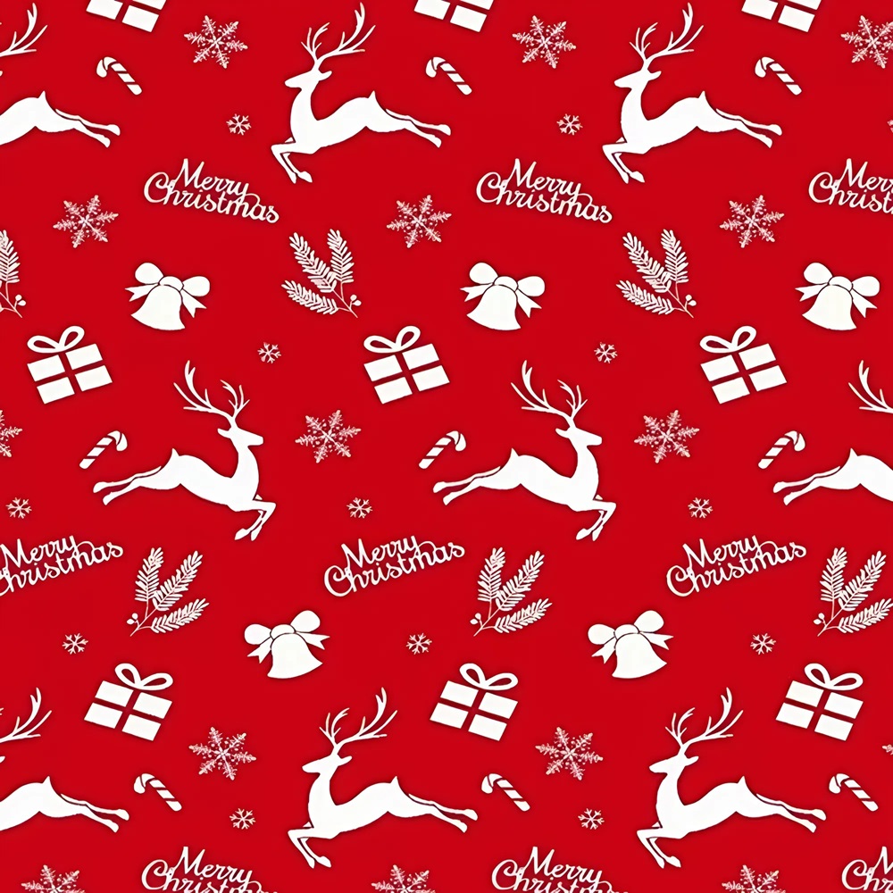 Puha és meleg karácsonyi piros plüss takaró – rénszarvas mintával 150 x 200 cm (BBCD) 3