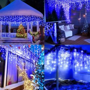 Hangulatos 700 cm LED +150 cm karácsonyi kültéri jégcsap világítás, sorolható (BBL) - Image 4