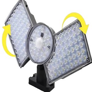 Állítható fejes kültéri napelemes mozgásérzékelős lámpa – energiahatékony és időjárásálló világítás (BBL) (BBJH) - Image 3