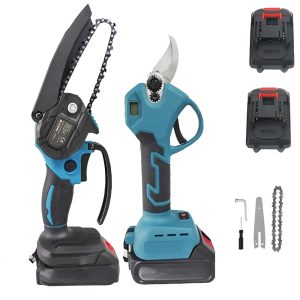 Flinke 68V vezeték nélküli ágvágó olló és láncfűrész egyben - 2 darab tartalék akkumulátorral FK-8053 (BBA) - Image 7