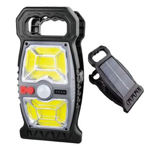 Solar LED mozgásérzékelős lámpa – YX-667C, napelemes és USB Type-C töltéssel, IP65 (BBD) - Image 3