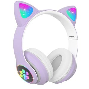 Cicafüles vezeték nélküli fejhallgató – lila (THM) (BBD) (BBV)(BBJH) - Image 6