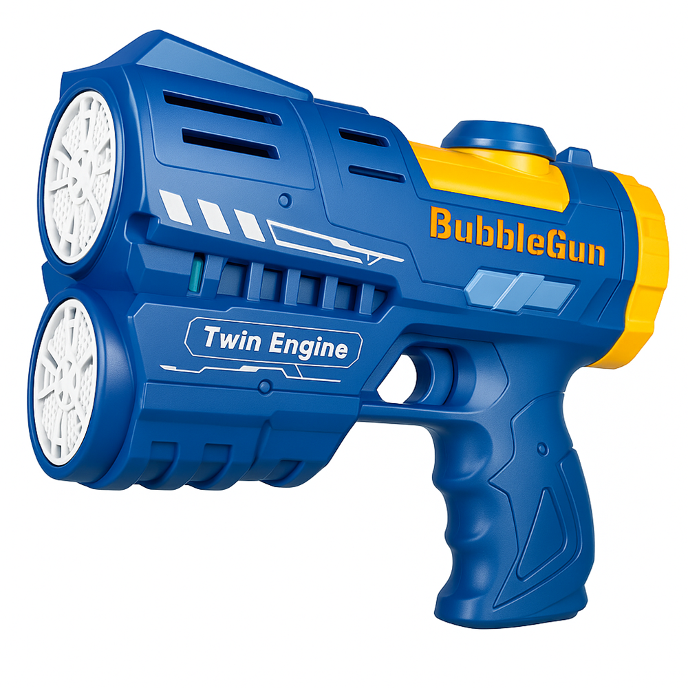 16_fúvókás_automata_buborékfújó_pisztoly_dupla_LED_világítással_nyári_kültéri_játék_gyerekeknek