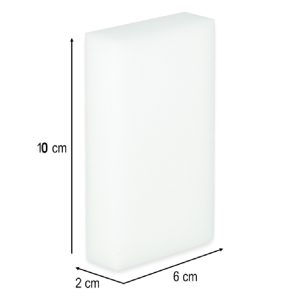 Melamin tisztítószivacs – makacs foltok ellen, vegyszer nélkül 10 x 2 x 6 cm (BBI-9953) (SB) - Image 3