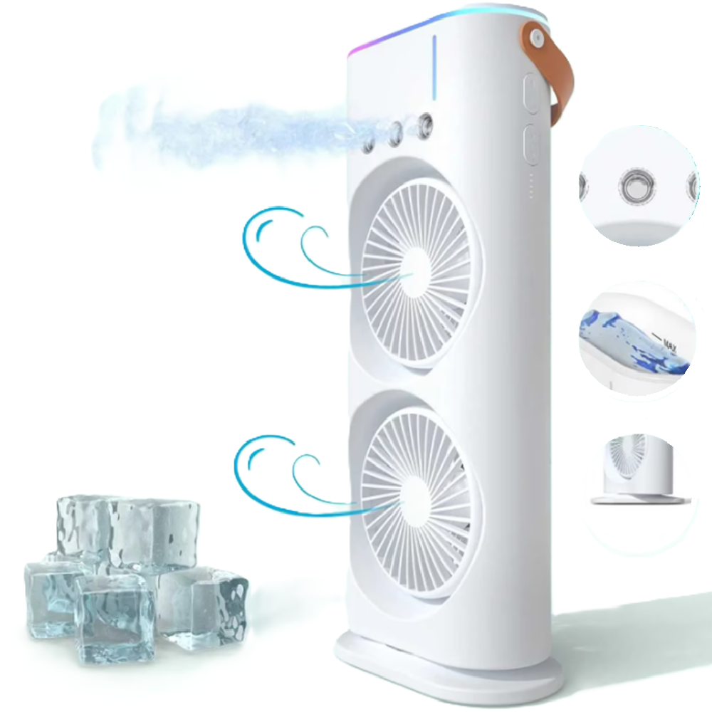 Hordozható_asztali_párásító_ventilátor_36W,_3_fokozat,_3000_mAh,_távirányítóval,_fehér_FH_888_(BBJH)5