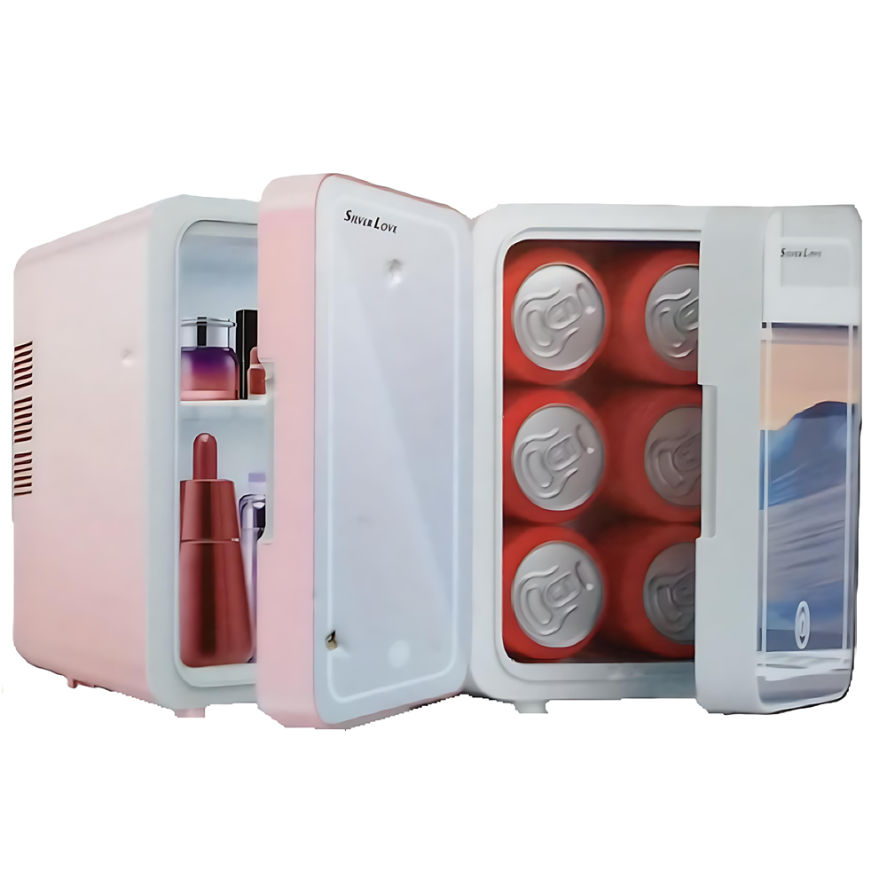Silver_Love_5L_hordozható_mini_hűtő_LED_tükrös_ajtóval_kozmetikai_szerek_vagy_üdítők_tárolásához,_melegítő_hűtő_funkcióval_(BBJH)