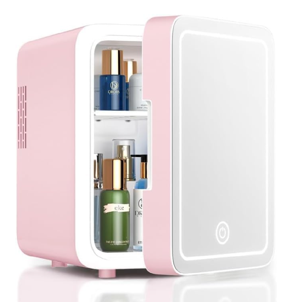 Silver_Love_5L_hordozható_mini_hűtő_LED_tükrös_ajtóval_kozmetikai_szerek_vagy_üdítők_tárolásához,_melegítő_hűtő_funkcióval_(BBJH)11