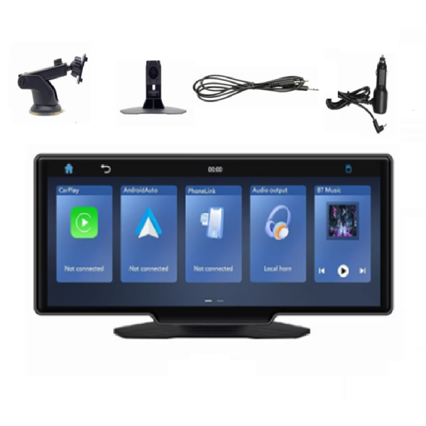 Autós_multimédiás_navigációs_rendszer_10,26_HD_érintőképernyő,_CarPlay_&_Android_Auto,_Bluetooth_5.4,_FM_AUX,_TF_kártyahely_LF102606_(THM)7
