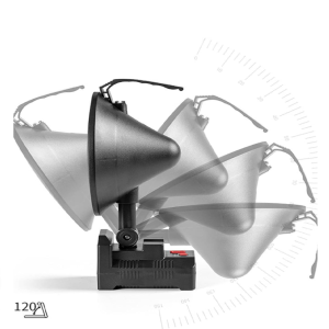 Hordozható, ultra erős, vízálló, hordozható kézilámpa 192 LED- állítható világítású keresőlámpa W872A (FX) (BBV) - Image 7