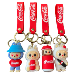 Labubu Coca-Cola meglepetés kulcstartó – 6 cm-es limitált szörnyecske figura gyűjtőknek (BBE) - Image 3
