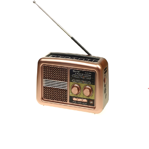 GOLON vintage stílusú napelemes rádió – Bluetooth, USB, hordozható kivitel RX-BT3600S (BBD) - Image 5