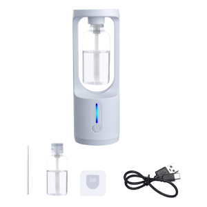 Aromaterápiás illóolaj diffúzor – 50 ml-es kapacitású, elegáns fehér kivitelben, 16.7×6×6 cm (BBM) - Image 7