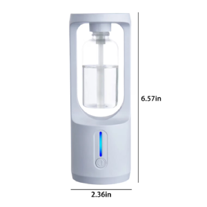 Aromaterápiás illóolaj diffúzor – 50 ml-es kapacitású, elegáns fehér kivitelben, 16.7×6×6 cm (BBM) - Image 3