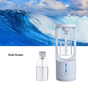 Aromaterápiás illóolaj diffúzor – 50 ml-es kapacitású, elegáns fehér kivitelben, 16.7×6×6 cm (BBM) - Image 5