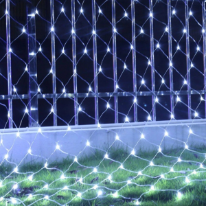 Kültéri LED fényfüggöny háló – 1,2 x 1,6 m vízálló karácsonyi égősor dekoráció fára, ablakra, erkélyre - választható színben (BBD) - Image 4