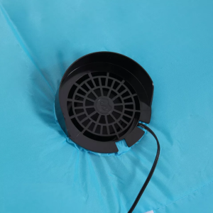 Óriás felfújható mikulás karácsonyi dekoráció – kültéri, megvilágított udvari dísz 280x130 cm (BBJH) - Image 4