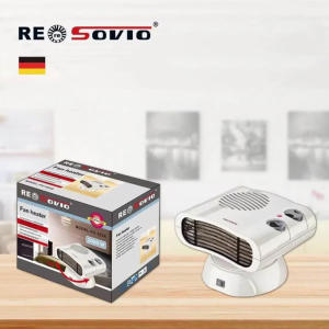 Resovio hordozható ventilátoros hősugárzó – 2000W erős elektromos fűtőtest termosztáttal FH-103A (THM) - Image 5