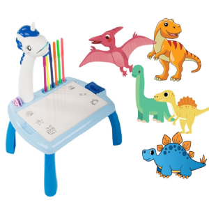 Unikornisos, zenélő, kivetítős rajzasztal színes filcekkel (BBJ) - Image 5