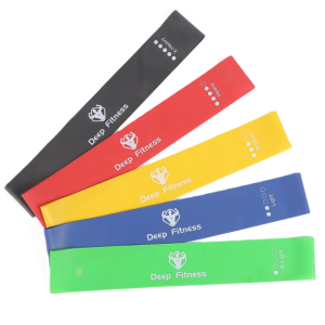 5 darabos elasztikus edzőszalag készlet – különböző erősségű gumis fitnesz szalagok otthoni edzéshez, nyújtáshoz és rehabilitációhoz (FX) (BLLV) - Image 4