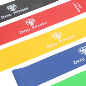 5 darabos elasztikus edzőszalag készlet – különböző erősségű gumis fitnesz szalagok otthoni edzéshez, nyújtáshoz és rehabilitációhoz (FX) (BLLV) - Image 6