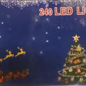 Karácsonyi 240 LED ablak- és beltéri dekoráció, energiatakarékos ünnepi fényfüzér – választható színben (SB) - Image 5