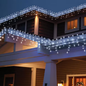 Karácsonyi  LED fényfüggöny – 205×155 cm ablak- és beltéri dekoráció, energiatakarékos ünnepi fényfüzér - választható színben (SB) - Image 4