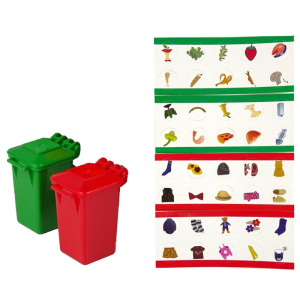 Narancssárga szemétszállító kukás teherautó – súrlódásos meghajtású játékautó hangeffektekkel gyerekeknek 26cm JS108B (BBJ) - Image 4