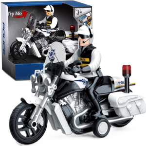 Rendőrségi játék motorkerékpár – 23 cm-es motor fény- és hangeffektekkel, realisztikus rendőr jármű gyerekeknek WY430A (BBJ) - Image 3