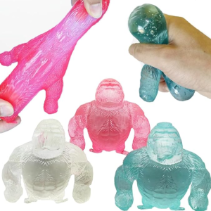 Realisztikus gorilla squishy játék – puha, szorítható stresszcsökkentő és feszültségoldó játék iskolásoknak és felnőtteknek (BBMJ) (FX) - Image 9