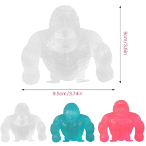 Realisztikus gorilla squishy játék – puha, szorítható stresszcsökkentő és feszültségoldó játék iskolásoknak és felnőtteknek (BBMJ) (FX) - Image 8