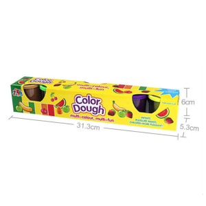 Színes gyurma szett 6 darabos color dough készlet dobozban gyerekeknek (BBMJ) (FX) - Image 3