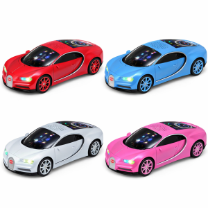 WSTER WS-660 Bugatti autó formájú hordozható bluetooth hangszóró 15w – led kijelzős, FM rádiós (BBD)
